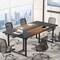 Rectangle Conference Table 8 Person Business Office Desk Waterproof Metal Legs